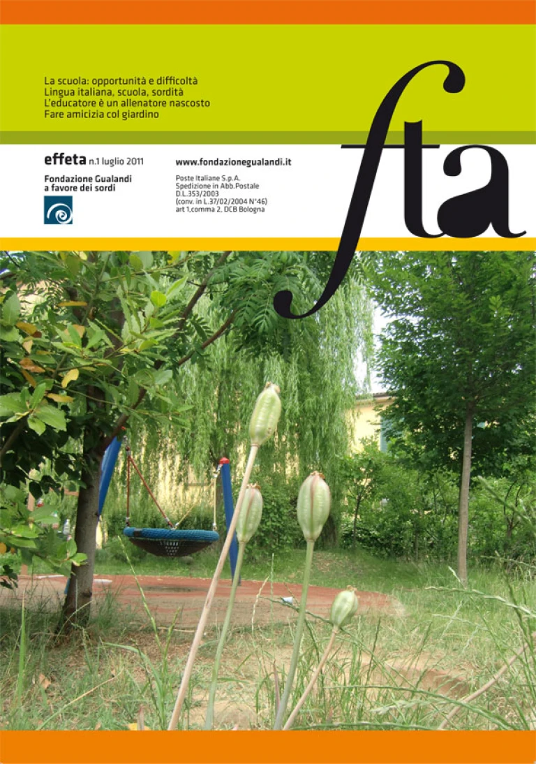 copertina di Effeta - n.1, 2011