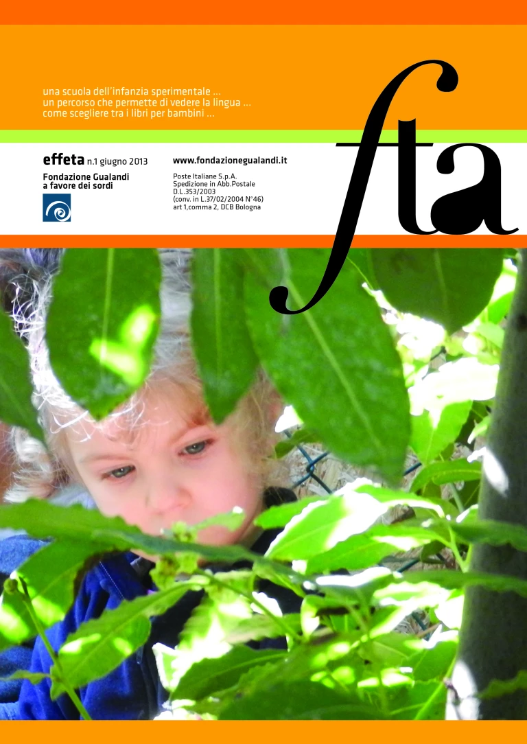 copertina di Effeta - n.1, 2013